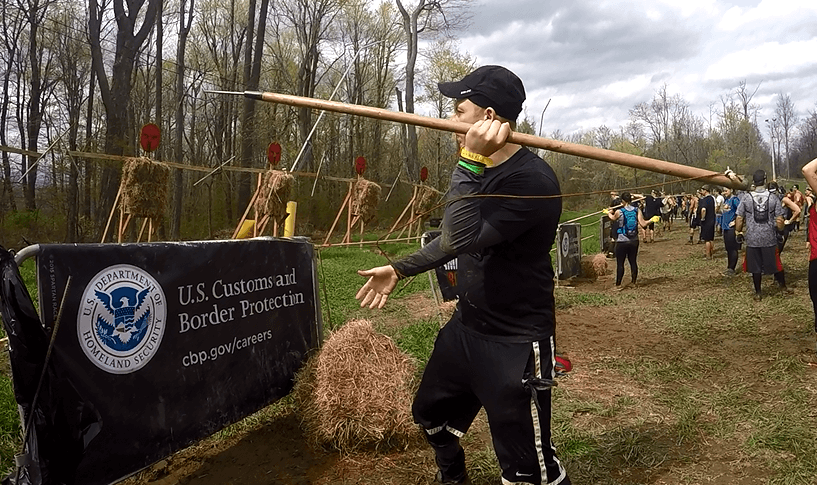 how to throw a spear for the spartan race